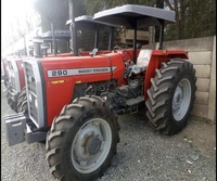 Traktor Pertanian Bekas Massey Ferguson 4X4 4 Roda Penggerak 100HP untuk Mesin Pertanian, Gear Drive, Gearbox, Mesin, Video