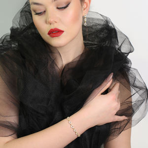 Minimalist Geometric Round Square Shape Wholesale Turkish Handmade 925 Sterling <b>Silver</b> <b>Charm</b> <b>Bracelet</b> - Product Image 4