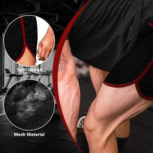 Wholesales <b>Compression</b> Workout <b>Shorts</b> Mesh Fitness <b>Mens</b> Gym <b>Shorts</b> With Pocket - Product Image 5
