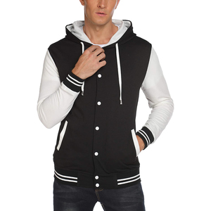 Chaqueta Bomber Varsity de Invierno Personalizada para Hombre y Mujer, Transpirable, con Botones Cubiertos, de Lana/Poliéster, para la Escuela - Product Image 1