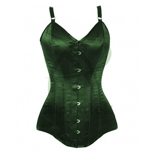 Women's Plus Size Satin <b>Corset</b> Slim Fashion Waist Trainer Ruffles Lace Decoration Body Shaping Function OEM Wholesale Service - Product Image 4