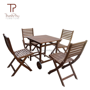 High Quality Durable Solid Wood LEO <b>Set</b> Contemporary Design Customizable Sizes <b>Restaurant</b> <b>Sets</b> Coffee Shop Hotel Garden Use - Product Image 1
