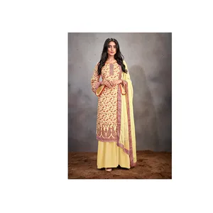 Neueste Designer Fancy Design Gedruckte Salwar Anzüge für Frauen bereit, Massen menge zu exportieren
