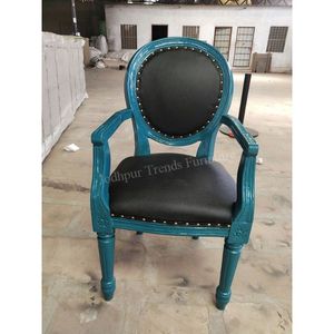 Silla de comedor de cuero de madera antigua de lujo URBAN para el hogar, cocina, Villa, Hogar Moderno, Bar, parque, apartamento, baño, uso para hoteles - Product Image 5