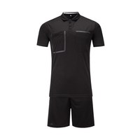 Maillots et shorts respirants personnalisables à manches courtes, uniformes d'arbitre de football unisexes pour adultes, services OEM/ODM pour le nom d'équipe personnalisé