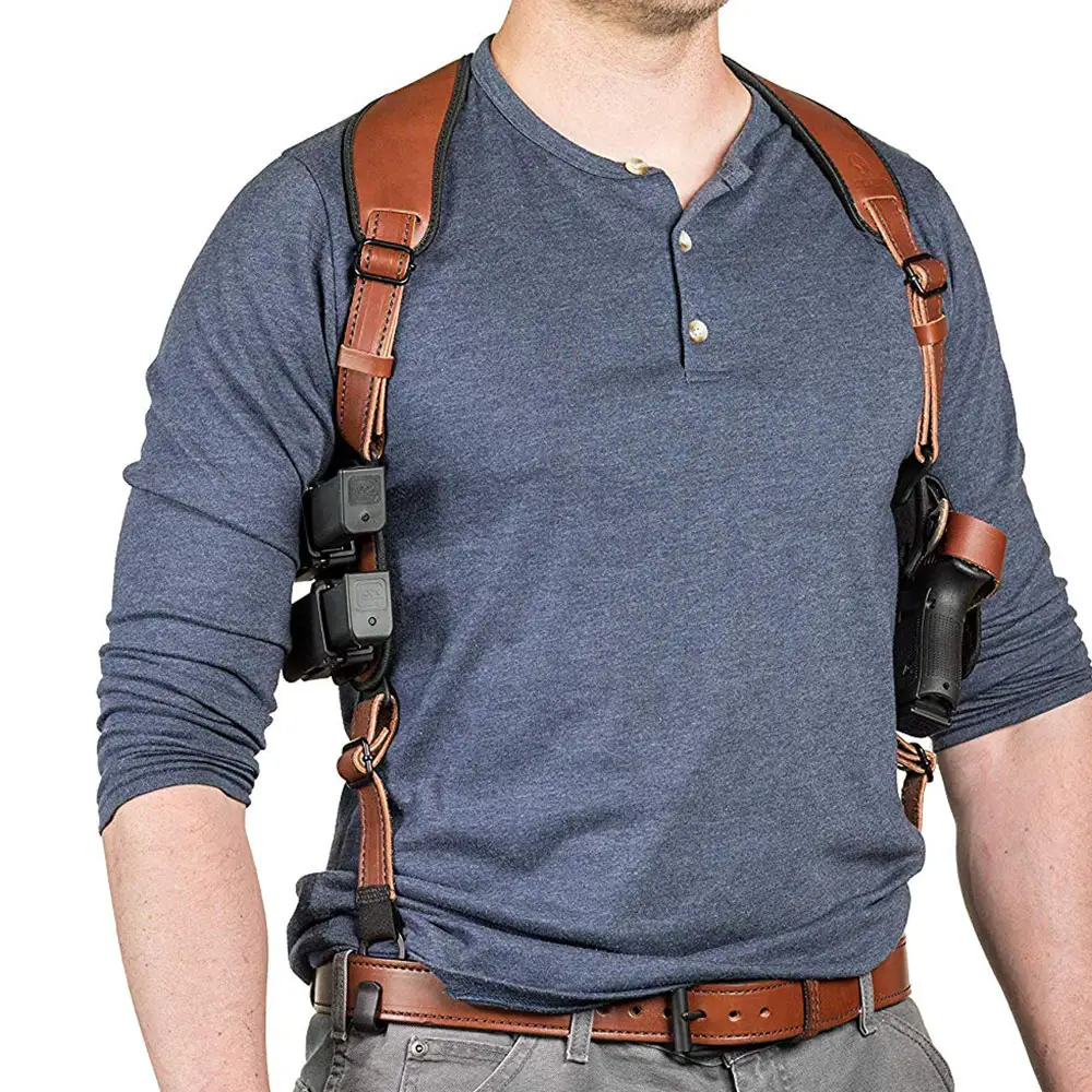 Заводской OEM логотип под заказ Тактический кожаный поясной ремень кобура для пистолета