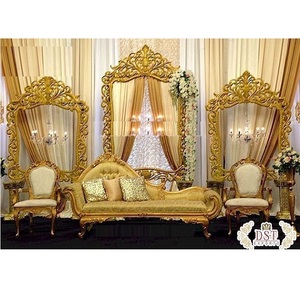 Gorgeous Golden Carved Backdrop <b>Frames</b>/Panel Indian <b>Wedding</b> Stage FRP <b>Frames</b> Backdrop <b>Wedding</b> Reception Stage Backdrop <b>Frame</b> USA - Product Image 1