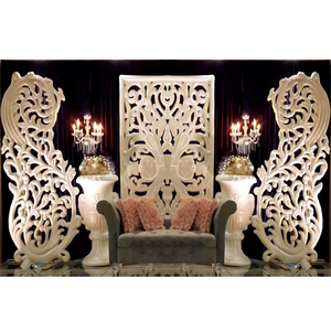Stunning Wedding Event White <b>Backdrop</b> Panels Popular Western Wedding Event Stage <b>Frame</b> Wedding Party Shelf Stand <b>Frame</b> Mexico - Product Image 1
