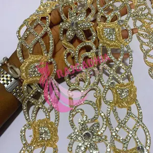 Lot Stock Phantasie dekorative Perlen Mesh Spitze Trimmen für Kleider