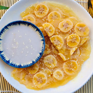 Pastel de Plátano Congelado/Banh Chuoi Hap en Vietnam, Sabor Dulce, Empacado en Bolsa - Product Image 1