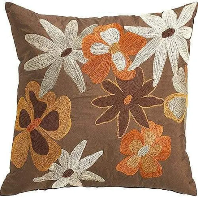 cushion cover cotton flower