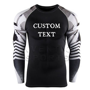 Top Trending Rash Guards para hombres Cuello redondo Brazos personalizados Sublimación Impreso Flim Fit Ropa de entrenamiento de manga completa Rash Guards Venta - Product Image 5