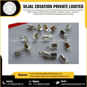 Best Quality Sterling Silver Components and <b>Crimp</b> & End Beads Findings Assorted Types Wholesale Price Sejal Creations Brand - Product Image 2
