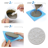 Kit de fabrication de sous-verres, design carré moderne, réutilisable, 1 pièce