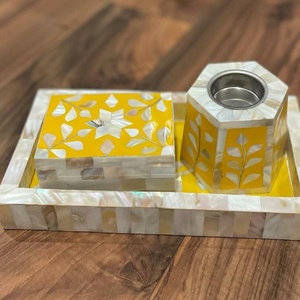 Présentoir de perles Bakhoor fait à la main, avec incrustation en perles, boîte aclyrie, style arabe, brûleur Mabkhara par oxiom, accessoires de maison - Product Image 5
