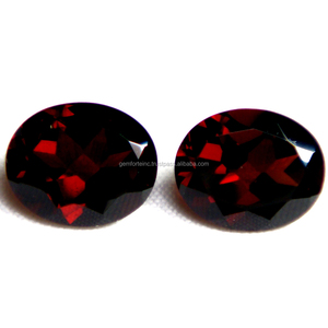Piedra preciosa de corte facetado suelta plana de pera ovalada cuadrada de rojo granate natural a los mejores precios de fábrica proveedor de Fabricante a granel - Product Image 1