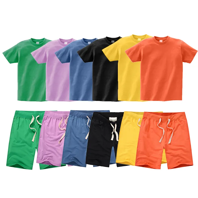 Custom T-Shirts Fabrikant Nieuw Ontwerp Mannen T-Shirt Heren Shorts En T-Shirts Sets