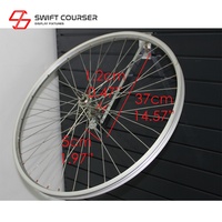 SWIFT COURSER SW-BK-TR Porte-roues de vélo de montagne en alliage de haute qualité, personnalisable, avec revêtement en poudre, support d'affichage réglable