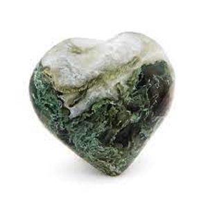 Mousse Agate Coeur Pierre Naturelle Générateur D'énergie Positive Guérison Cristal Pierre Coeur En Gros Meilleure Qualité Puffy Coeur - Product Image 5