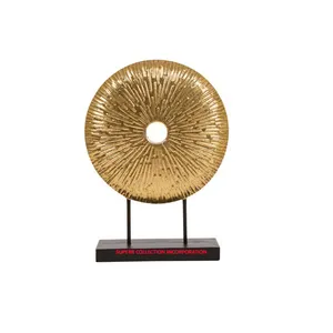 Escultura de decoración de oro de lujo en relieve para el hogar