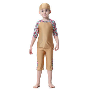 Traje de baño islámico para niños y niñas, nuevo diseño, venta al por mayor - Product Image 4