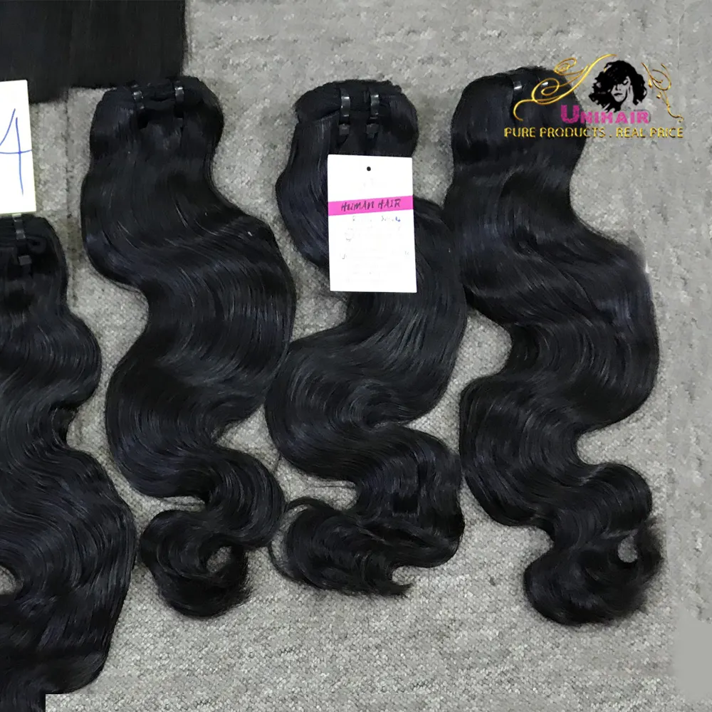 Flash Sale Get Now Body Wavy Hair Extensions Raw Weft Cambodian Hair Top Quality