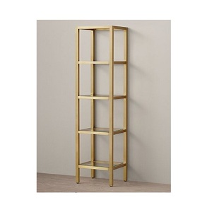 Étagère à livres en métal de couleur or au design classique, de qualité supérieure, forme personnalisée, meubles de salon pour la décoration de la maison - Product Image 6