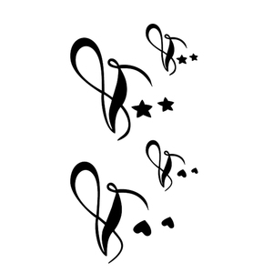 Body <span class=keywords><strong>art</strong></span> autoadesivo del tatuaggio del piccolo modello nero temporaneo impermeabile delle nuove donne del tatuaggio floreale di modo - Product Image 6