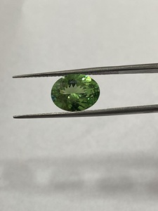 Pierre précieuse naturelle rare, 1 pièce, pierres précieuses naturelles de forme ovale, couleur vert ou grenat - Product Image 5