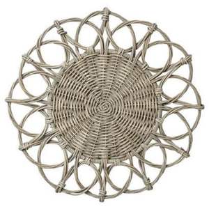 แผ่นรองจานหวาย, จานรองอาหารหวาย, ของตกแต่งบ้าน - Product Image 5