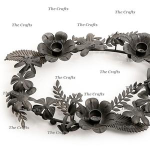 Bougeoir de couleur d'or de fer avec le bougeoir exclusif de forme ronde de qualité pour l'utilisation de décoration d'événement - Product Image 6