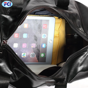 Bolso de viaje de piel auténtica de gran capacidad para hombre y mujer, bolsa de hombro de piel de vaca suave, informal, para viaje, fin de semana - Product Image 5