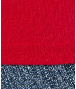 Men's 100% Cotton Canvas T-Shirt Short Sleeve O-Neck Regular Fit Solid Color Casual Anti-Pilling & Quick Dry <b>Red</b> <b>Black</b> - Product Image 6