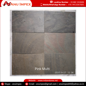 Ardoise de placage multi-pierres rose de qualité supérieure la plus vendue Style de conception traditionnelle fendue dernière commande en gros de prix réduit - Product Image 6