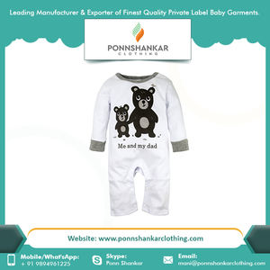 Pelele de algodón orgánico para bebé, Pelele de alta calidad con Etiqueta Privada, para niñas pequeñas, de fábrica con certificado GOTS personalizado - Product Image 5