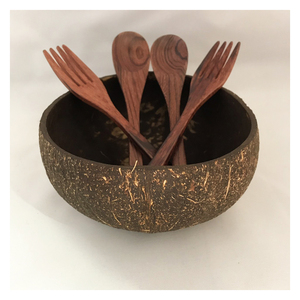 Cuencos de coco pulidos para cocina, comedor y decoración del hogar, producto artesanal natural - Product Image 4