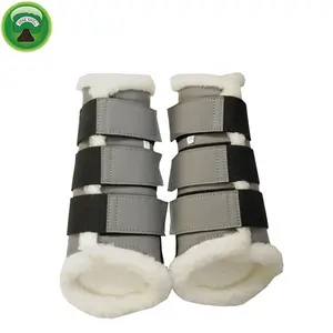 Bottes d'équitation de protection, TENDON, 2 pièces, pour jarret, saut cheval, brosse