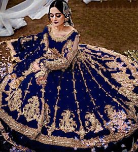 อินเดียปากีสถานล่าสุดเต็มหนักปักสุทธิยาว Frock ชุดขายร้อน2021 - Product Image 1