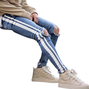 Nouveaux hommes à la mode trou jean Street Style décontracté Stretch jean pantalon pantalon du Bangladesh Extra Cool beau beau - Product Image 4