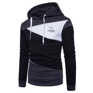 Personalizado de buena calidad Venta al por mayor Productos calientes Sudaderas con capucha de lana de algodón de alta calidad Hombres Logotipo de impresión personalizada Sudaderas con capucha de cuello redondo. - Product Image 2