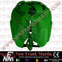 Protège-tête de boxe NFM Design personnalisé en cuir pour barre de contact complet pour casque d'art martial Muay Thai Krav Maga