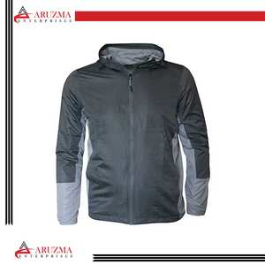 Veste coupe-vent Softshell sur mesure pour hommes tissu en toile de style High Street d'automne avec traitement enduit - Product Image 3