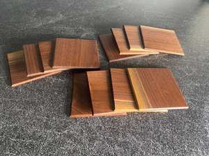 Madera Natural Sin Acabado de Forma Cuadrada con Corteza para Posavasos, Manualidades, Decoraciones Navideñas y de Boda, Pulido a Mano - Product Image 6