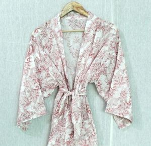 BOHO VERANO FLORAL LOOSE KIMONO VESTIDO - Product Image 2