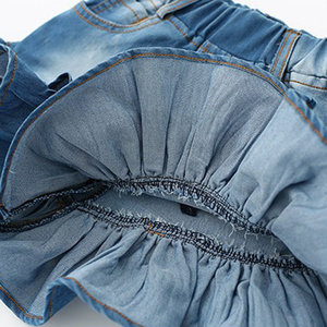 Quần Soóc Bò Denim Bé Gái Giá Rẻ Diềm Xếp Nếp Thiết Kế Cho Trẻ Mới Tập Đi Mùa Hè 2019 - Product Image 6