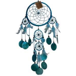 Anneau attrape-rêves arc-en-ciel 30-40 CM fait à la main forme d'amour artisanat naturel pour la décoration de la maison d'Indonésie - Product Image 5