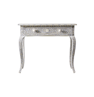 Table d'appoint en os de chameau de qualité supérieure, meubles en incrustation antique, table de salle à manger de luxe moderne pour chambre à coucher