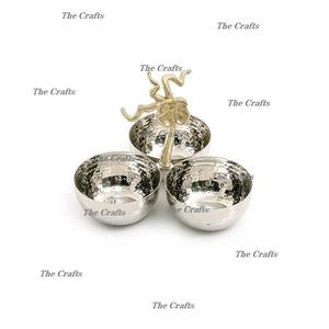 ชามสำหรับตกแต่งทำจากสเตนเลสสตีลสีทองพร้อมขาตั้งอลูมิเนียมชามเสิร์ฟถั่วคุณภาพสูง - Product Image 5