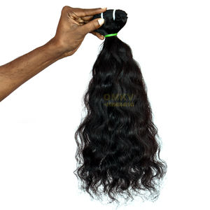 Mejor cutícula alineada 100% Extensiones de cabello Remy humano Sin procesar Onda recta Color de cabello natural Extensión de cabello indio OMKV - Product Image 6