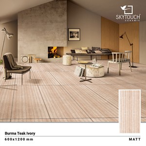 Azulejos de suelo con acabado de madera mate antideslizante, diseño moderno, 60x120cm - Product Image 5